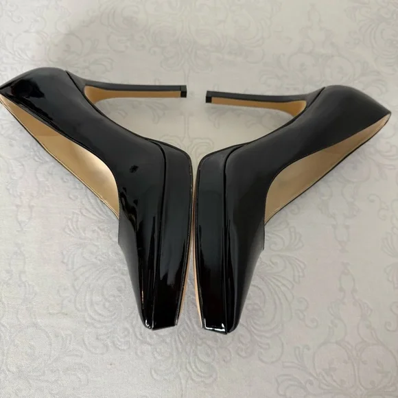 NWOB Nine West Danca Patent Leather Pointed Toe Stiletto Heels Size 8M - Picture 8 of 12
